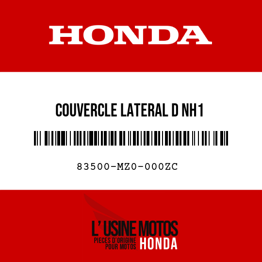 image de 83500-MZ0-000ZC COUVERCLE LATERAL D NH1 