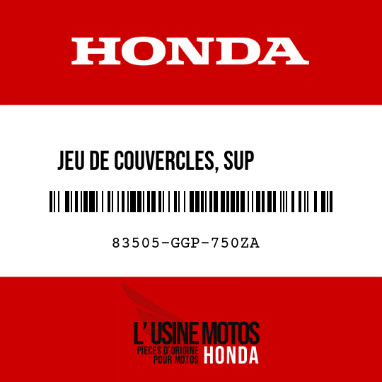 image de 83505-GGP-750ZA JEU DE COUVERCLES, SUP       CARROSSERIE D (WL) TYPE1