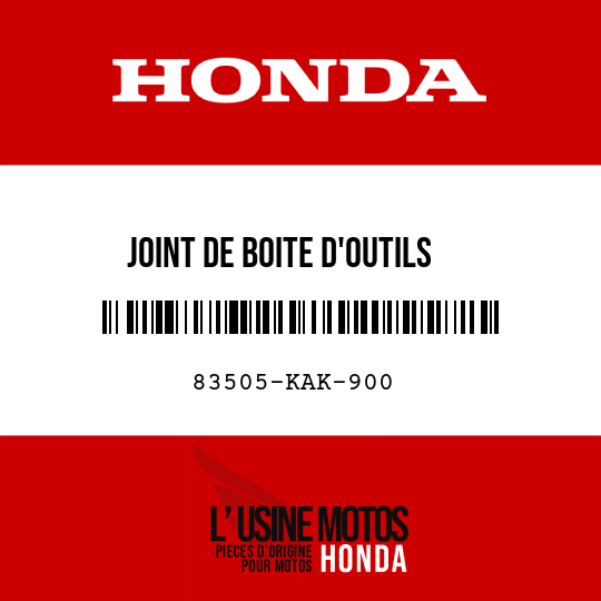 image de 83505-KAK-900 JOINT DE BOITE D'OUTILS