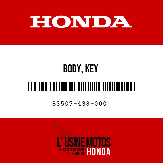 image de 83507-438-000 BODY, KEY