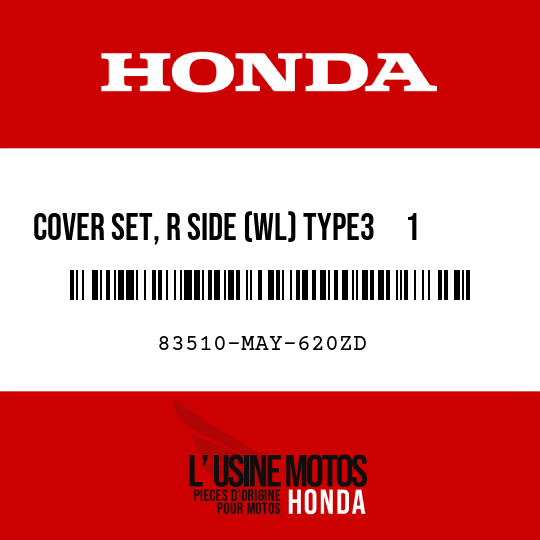 image de 83510-MAY-620ZD COVER SET, R SIDE (WL) TYPE3     1  (TYPE3     1 )