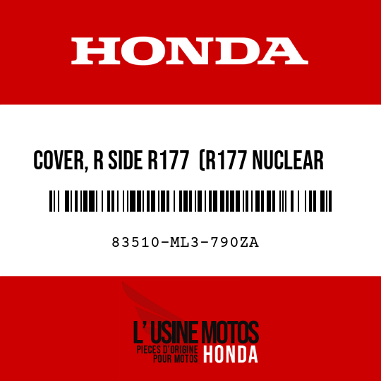 image de 83510-ML3-790ZA COVER, R SIDE R177  (R177 NUCLEAR RED)