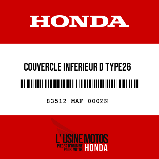 image de 83512-MAF-000ZN COUVERCLE INFERIEUR D TYPE26 