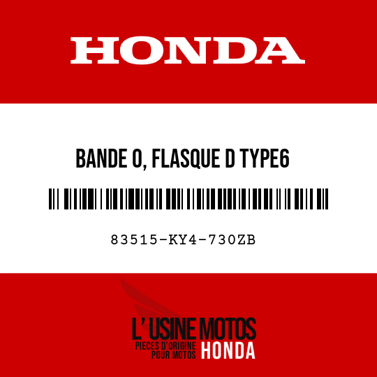 image de 83515-KY4-730ZB BANDE O, FLASQUE D TYPE6 