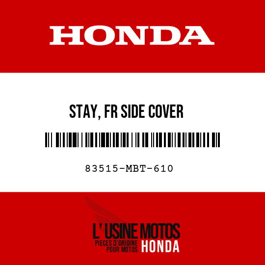 image de 83515-MBT-610 STAY, FR SIDE COVER