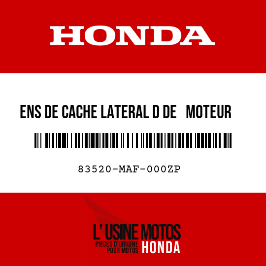 image de 83520-MAF-000ZP ENS DE CACHE LATERAL D DE   MOTEUR TYPE26 