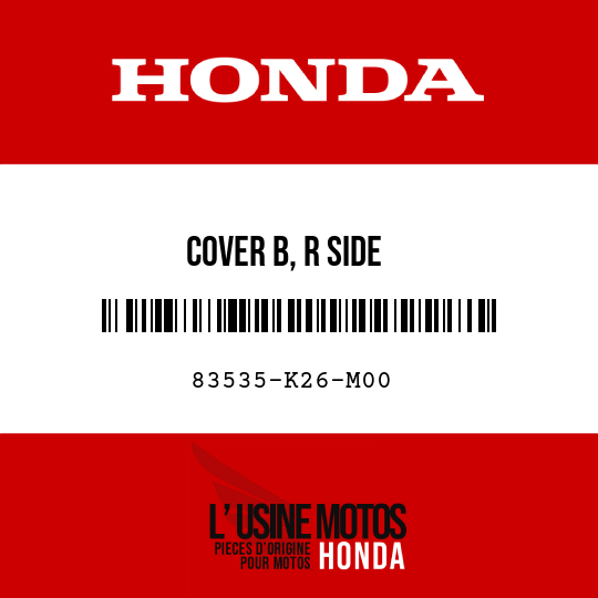 image de 83535-K26-M00 COVER B, R SIDE