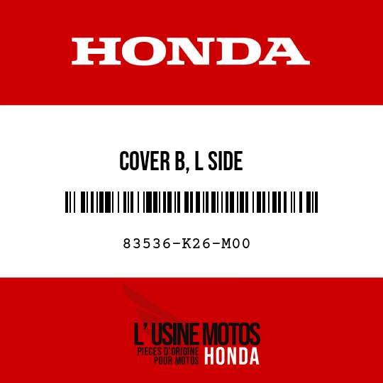 image de 83536-K26-M00 COVER B, L SIDE