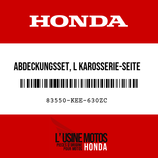 image de 83550-KEE-630ZC ABDECKUNGSSET, L KAROSSERIE-SEITE (WL) TYPE3 (TYPE3 )