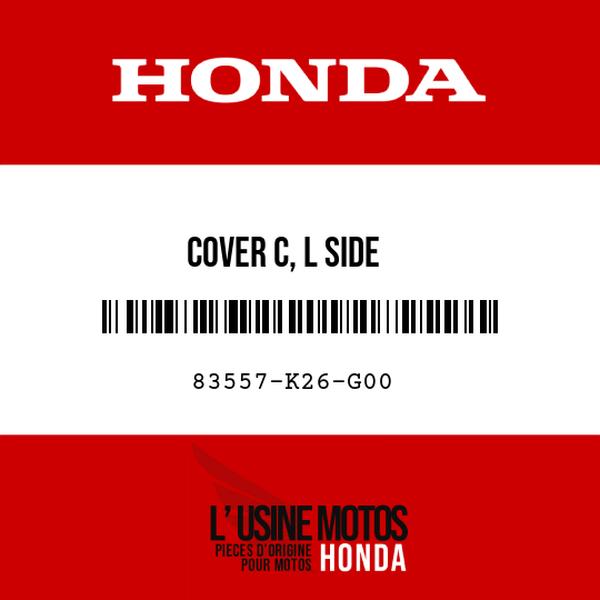 image de 83557-K26-G00 COVER C, L SIDE