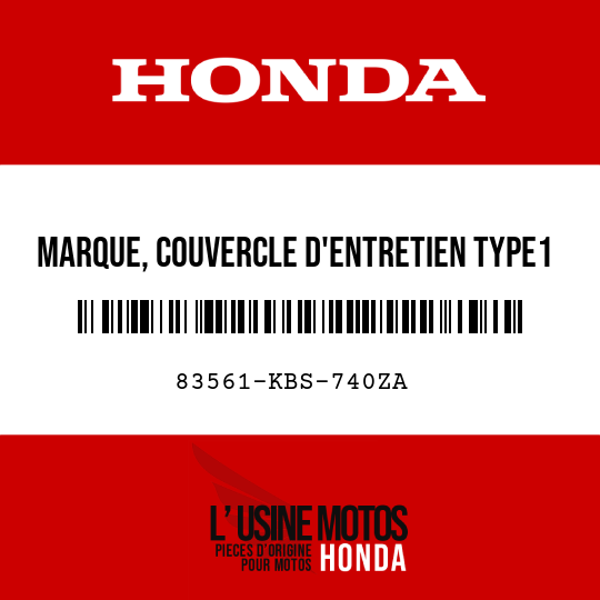 image de 83561-KBS-740ZA MARQUE, COUVERCLE D'ENTRETIEN TYPE1