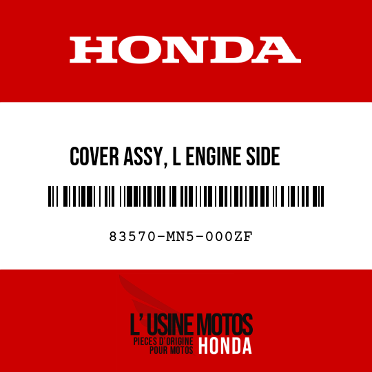 image de 83570-MN5-000ZF COVER ASSY, L ENGINE SIDE TYPE3/TYPE5 (B127M/B128M) (TYPE3/TYPE5 )