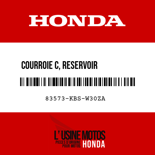 image de 83573-KBS-W30ZA COURROIE C, RESERVOIR         D'ESSENCE D () TYPE4