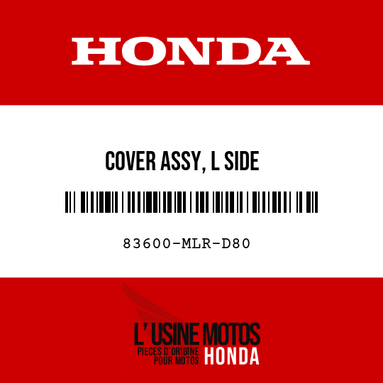 image de 83600-MLR-D80 COVER ASSY, L SIDE