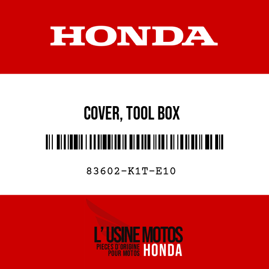 image de 83602-K1T-E10 COVER, TOOL BOX