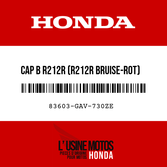 image de 83603-GAV-730ZE CAP B R212R (R212R BRUISE-ROT)
