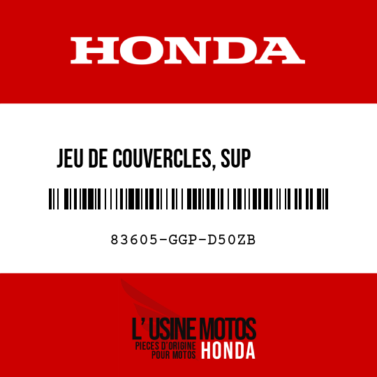image de 83605-GGP-D50ZB JEU DE COUVERCLES, SUP       CARROSSERIE G (WL) TYPE1