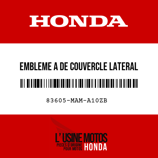 image de 83605-MAM-A10ZB EMBLEME A DE COUVERCLE LATERAL TYPE11 