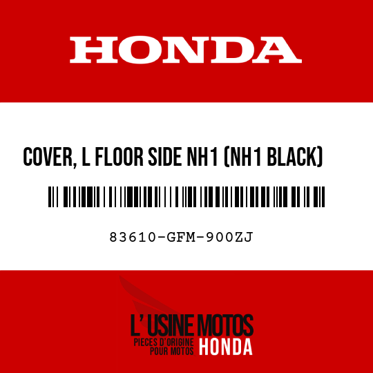 image de 83610-GFM-900ZJ COVER, L FLOOR SIDE NH1 (NH1 BLACK)