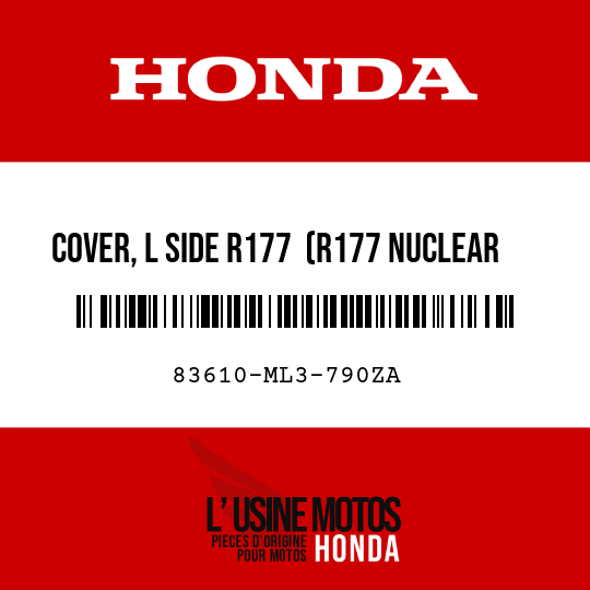 image de 83610-ML3-790ZA COVER, L SIDE R177  (R177 NUCLEAR RED)