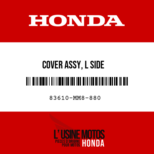 image de 83610-MM8-880 COVER ASSY, L SIDE