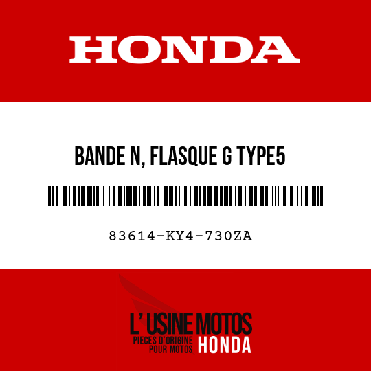 image de 83614-KY4-730ZA BANDE N, FLASQUE G TYPE5 