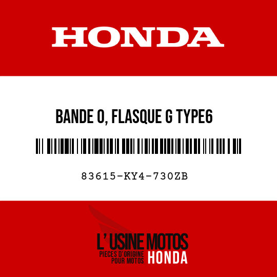 image de 83615-KY4-730ZB BANDE O, FLASQUE G TYPE6 