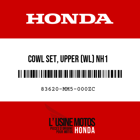 image de 83620-MM5-000ZC COWL SET, UPPER (WL) NH1 