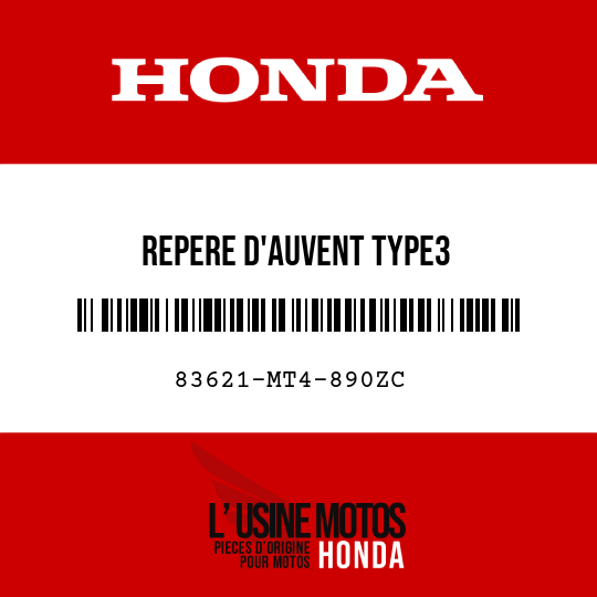 image de 83621-MT4-890ZC REPERE D'AUVENT TYPE3 