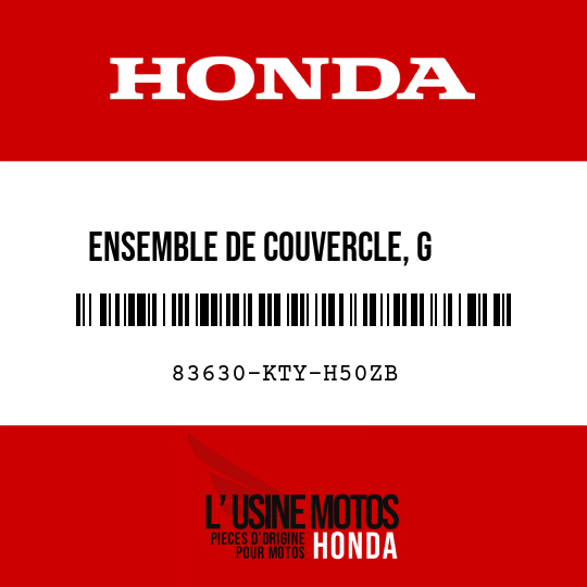 image de 83630-KTY-H50ZB ENSEMBLE DE COUVERCLE, G     ARRIERE (WL) TYPE2