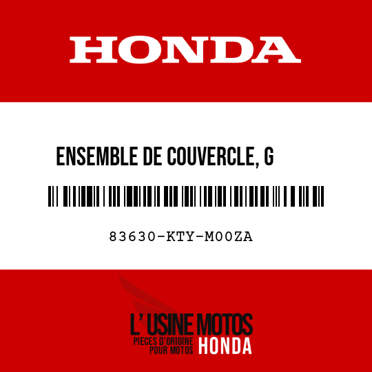image de 83630-KTY-M00ZA ENSEMBLE DE COUVERCLE, G     ARRIERE (WL) TYPE1