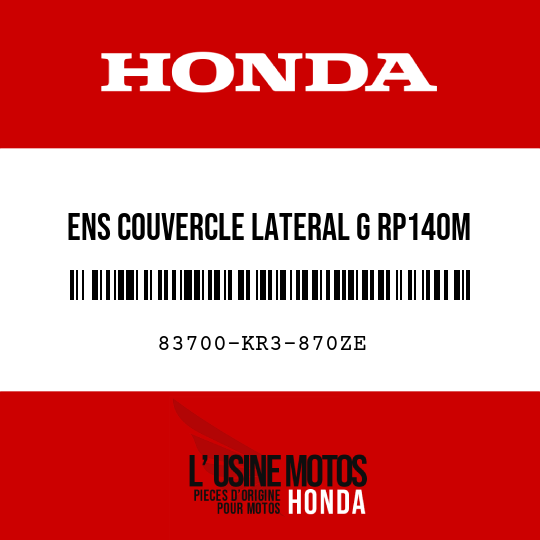 image de 83700-KR3-870ZE ENS COUVERCLE LATERAL G RP140M 