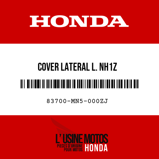 image de 83700-MN5-000ZJ COVER LATERAL L. NH1Z