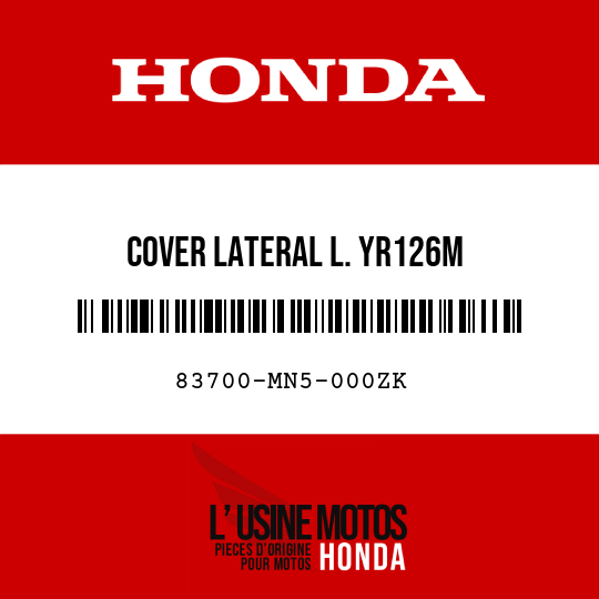 image de 83700-MN5-000ZK COVER LATERAL L. YR126M