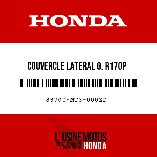 image de 83700-MT3-000ZD COUVERCLE LATERAL G. R170P 