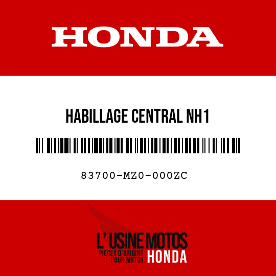 image de 83700-MZ0-000ZC HABILLAGE CENTRAL NH1 