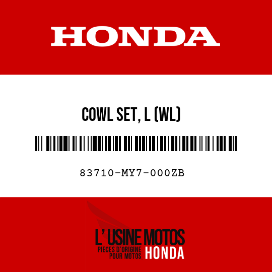 image de 83710-MY7-000ZB COWL SET, L (WL)