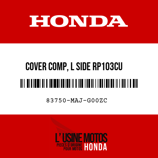 image de 83750-MAJ-G00ZC COVER COMP, L SIDE RP103CU  (RP103CU CANDY TROPICAL NIGHT PURPLE-U)