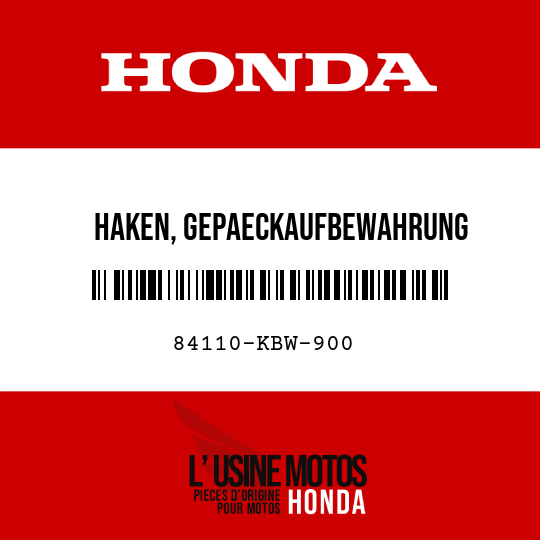 image de 84110-KBW-900 HAKEN, GEPAECKAUFBEWAHRUNG