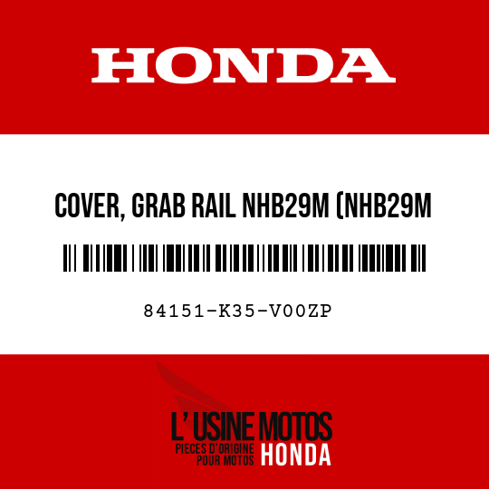 image de 84151-K35-V00ZP COVER, GRAB RAIL NHB29M (NHB29M MOONDUST SILVER METALLIC)