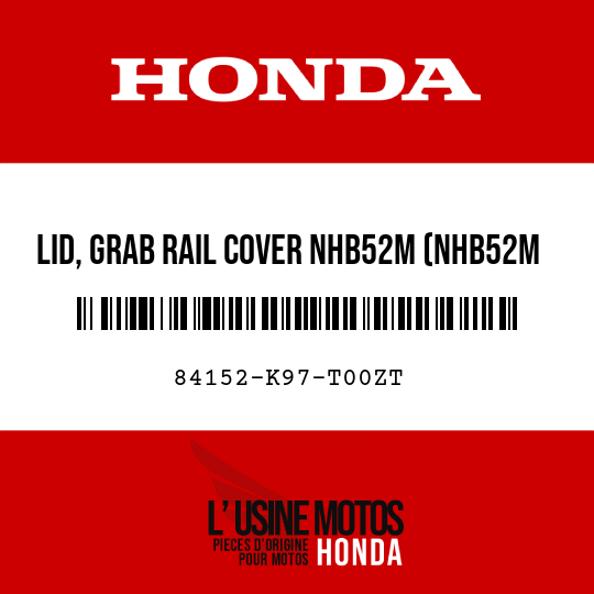 image de 84152-K97-T00ZT LID, GRAB RAIL COVER NHB52M (NHB52M MAT CARBONIUM GRAY METALLIC)