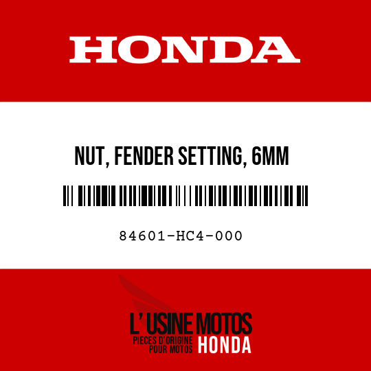 image de 84601-HC4-000 NUT, FENDER SETTING, 6MM
