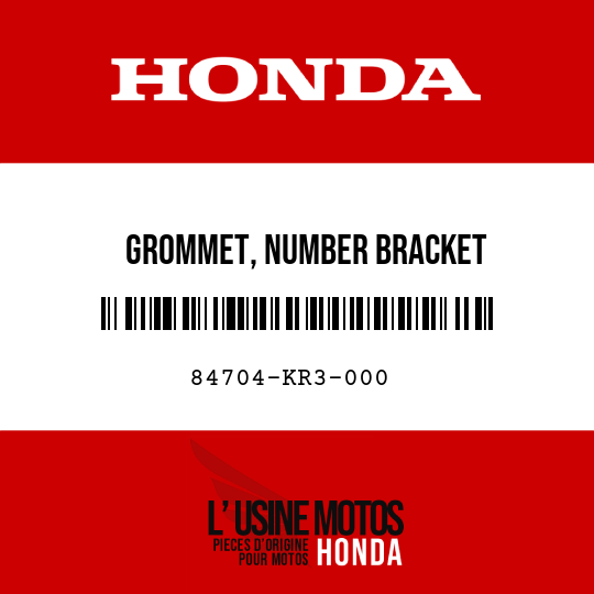 image de 84704-KR3-000 GROMMET, NUMBER BRACKET