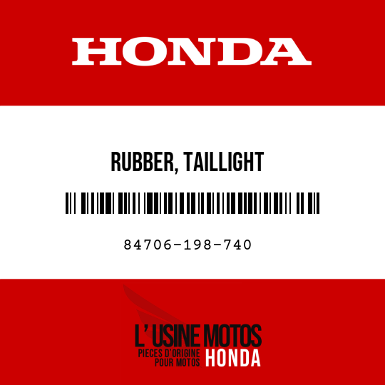 image de 84706-198-740 RUBBER, TAILLIGHT