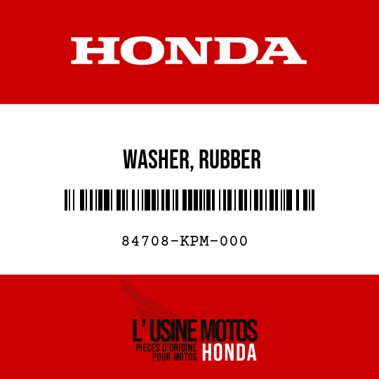 image de 84708-KPM-000 WASHER, RUBBER