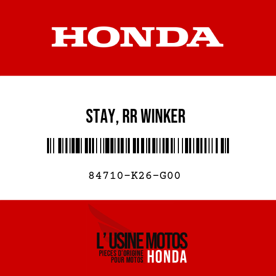 image de 84710-K26-G00 STAY, RR WINKER