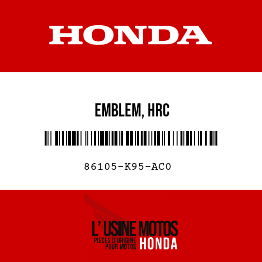 image de 86105-K95-AC0 EMBLEM, HRC