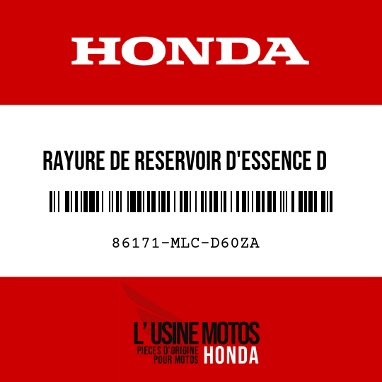 image de 86171-MLC-D60ZA RAYURE DE RESERVOIR D'ESSENCE D TYPE3