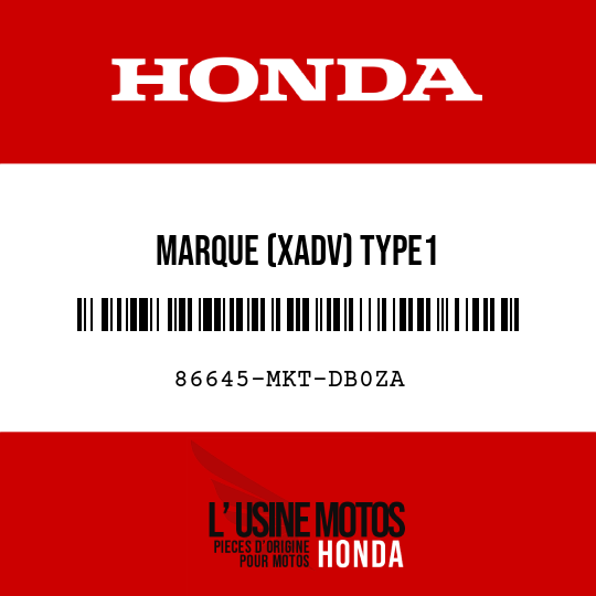image de 86645-MKT-DB0ZA MARQUE (XADV) TYPE1