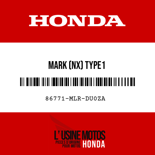 image de 86771-MLR-DU0ZA MARK (NX) TYPE1